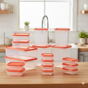 ست ظرف فریزری 17 عددی نارنجی ایکیا IKEA-PRUTA 1 unnamed 3