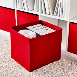 جعبه پارچه‌ای قرمز ایکیا IKEA-DRÖNA