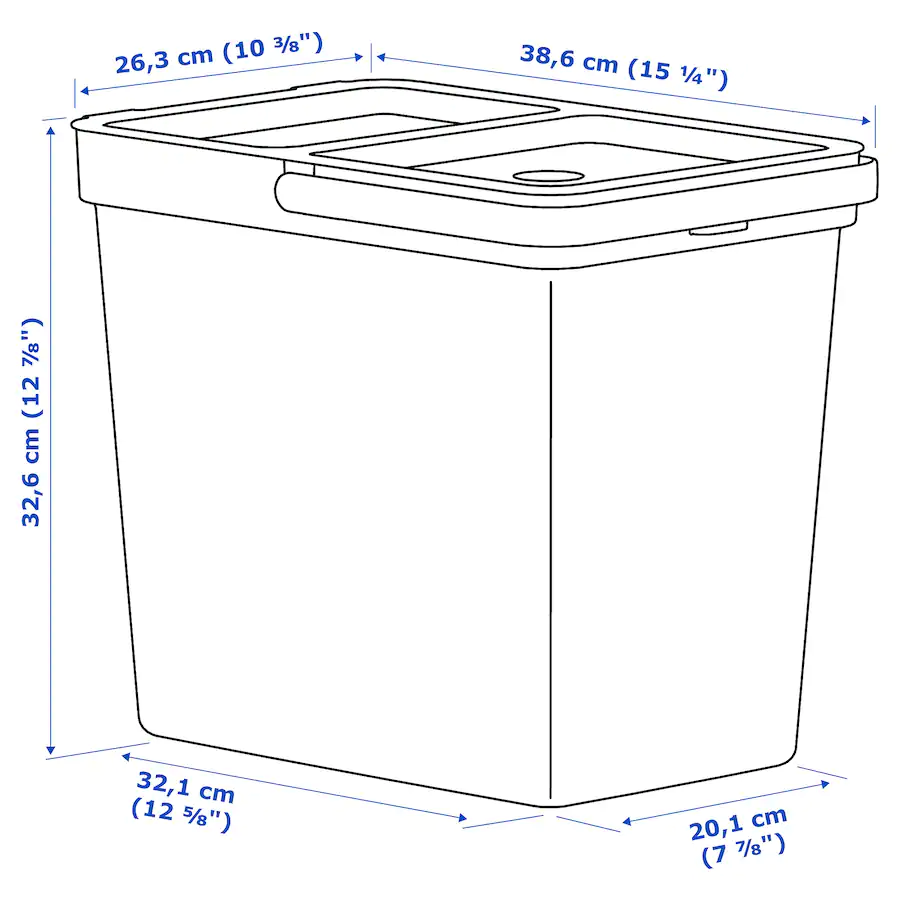 سطل 22 ایکیا (1) سطل 22 ایکیا IKEA-HÅLLBAR - Image 7