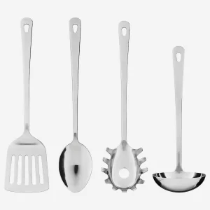 ست 4 تکه کفگیر و ملاقه استیل ایکیا IKEA-GRUNKA