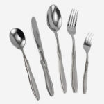 سرویس کیفی 129 پارچه قاشق و چنگال استیل ضخامت 4.5 میل یونیک 5795 (خارجی درجه 1) - Image 8