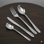 سرویس کیفی 129 پارچه قاشق و چنگال استیل ضخامت 4.5 میل یونیک 5763 (خارجی درجه 1)