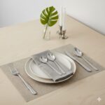 سرویس کیفی 129 پارچه قاشق و چنگال استیل ضخامت 4.5 میل یونیک 5763 (خارجی درجه 1) - Image 10