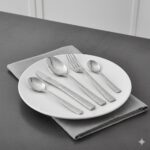 سرویس کیفی 129 پارچه قاشق و چنگال استیل ضخامت 4.5 میل یونیک 5792 (خارجی درجه 1) - Image 11