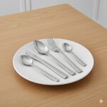 سرویس کیفی 129 پارچه قاشق و چنگال استیل ضخامت 4.5 میل یونیک 5792 (خارجی درجه 1)