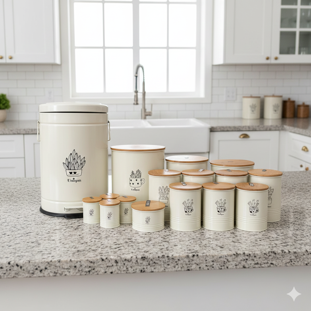 Gemini_Generated_Image_50tiqf50tiqf50ti سرویس آشپزخانه 16 پارچه یونیک الیزابت مدل کاکتوس کد 9097 - Image 1