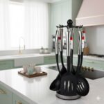 ست کفگیر و ملاقه تفلون 7 پارچه صادراتی یونیک 1155