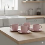 فنجان نعلبکی ایکیا IKEA-FÄRGKLAR