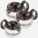 ست 3 سایز قوری پیرکس الکس فرانسه - Image 2