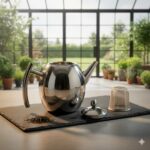 قوری 1 لیتر استیل فیلتر دار ویشان