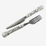 کارد و چنگال دسته سرامیکی یونیک 12 پارچه 5686 - Image 7