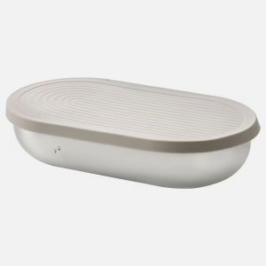 halvvarm food container w lid and divider stainless steel beige 1006902 pe825890 s5