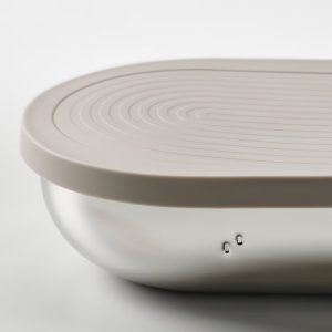 halvvarm food container w lid and divider stainless steel beige 1006908 pe825895 s5