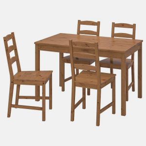 jokkmokk table and 4 chairs antique stain 0736929 pe740809 s5