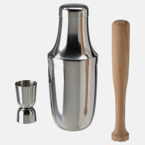 lufttaet 3 piece bar set stainless steel wood 0940738 pe795140 s5
