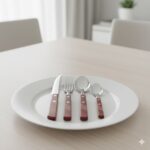 سرویس 24 پارچه قاشق و چنگال چوبی ترامونتینا کد 21199