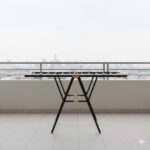 بند رخت آلومینیوم دو بال طلایی مشکی نیوهوم مدل 1015GB