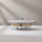 سوفله خوری چینی بیضی بزرگ مدل کلاسیک یونیک کد 8550