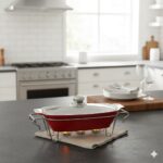 سوفله خوری مستطیل قرمز یونیک کد 8520