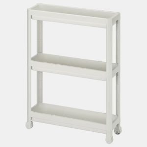 ترولی 3 طبقه سفید ایکیا IKEA-VESKEN