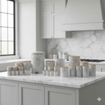 سرویس آشپزخانه 17 پارچه نیوهوم مدل طاق کسری بامبو کد NH13-1403IN