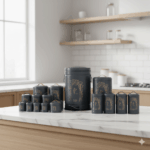 سرویس آشپزخانه 17 پارچه نیوهوم مدل طاق کسری کد NH13-1303GR - Image 2