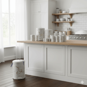 سرویس آشپزخانه 15 پارچه مدل کرم ماربل طلایی یونیک 9026 1 Gemini Generated Image d59enud59enud59e