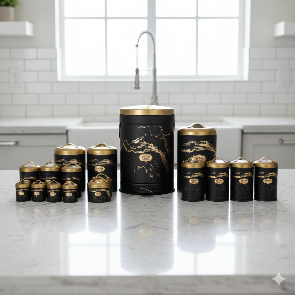 Gemini_Generated_Image_kgcbnekgcbnekgcb سرویس آشپزخانه 17 پارچه نیوهوم مدل ماربل کد NH13-1302B - Image 1