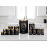 سرویس آشپزخانه 17 پارچه نیوهوم مدل طاق کسری کد NH13-1303B