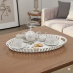 سینی فلزی سفید ایکیا IKEA-ROMANTISK - Image 7