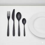 سرویس قاشق چنگال مشکی ایکیا IKEA-TILLAGD