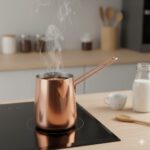 جذوه قهوه استیل طرح مس بزرگ