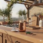 جذوه قهوه استیل طرح مس کوچک