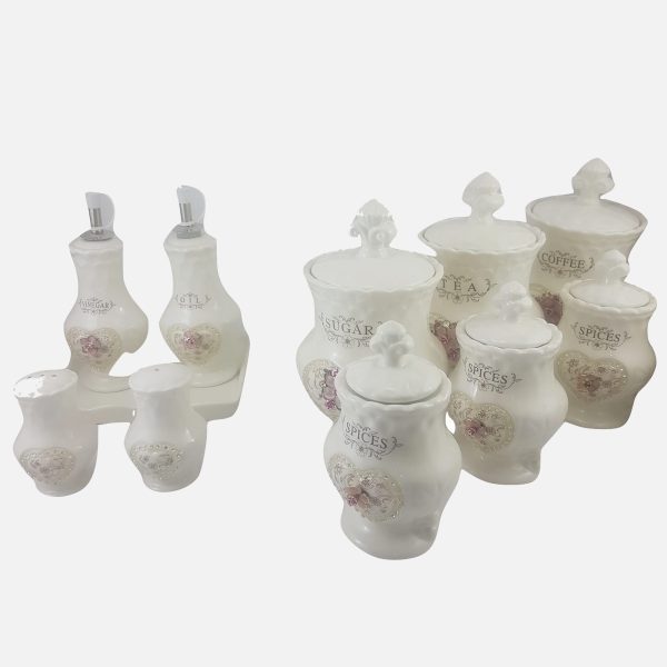 سرویس پاسماوری 12 پارچه چینی نگین دار یونیک کد 2-1263 (خارجی بن چاینا) - Image 8