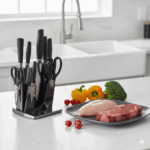 سرویس کارد و ساطور 8 پارچه کالسکه یونیک کد 5548 (خارجی درجه یک) - Image 2