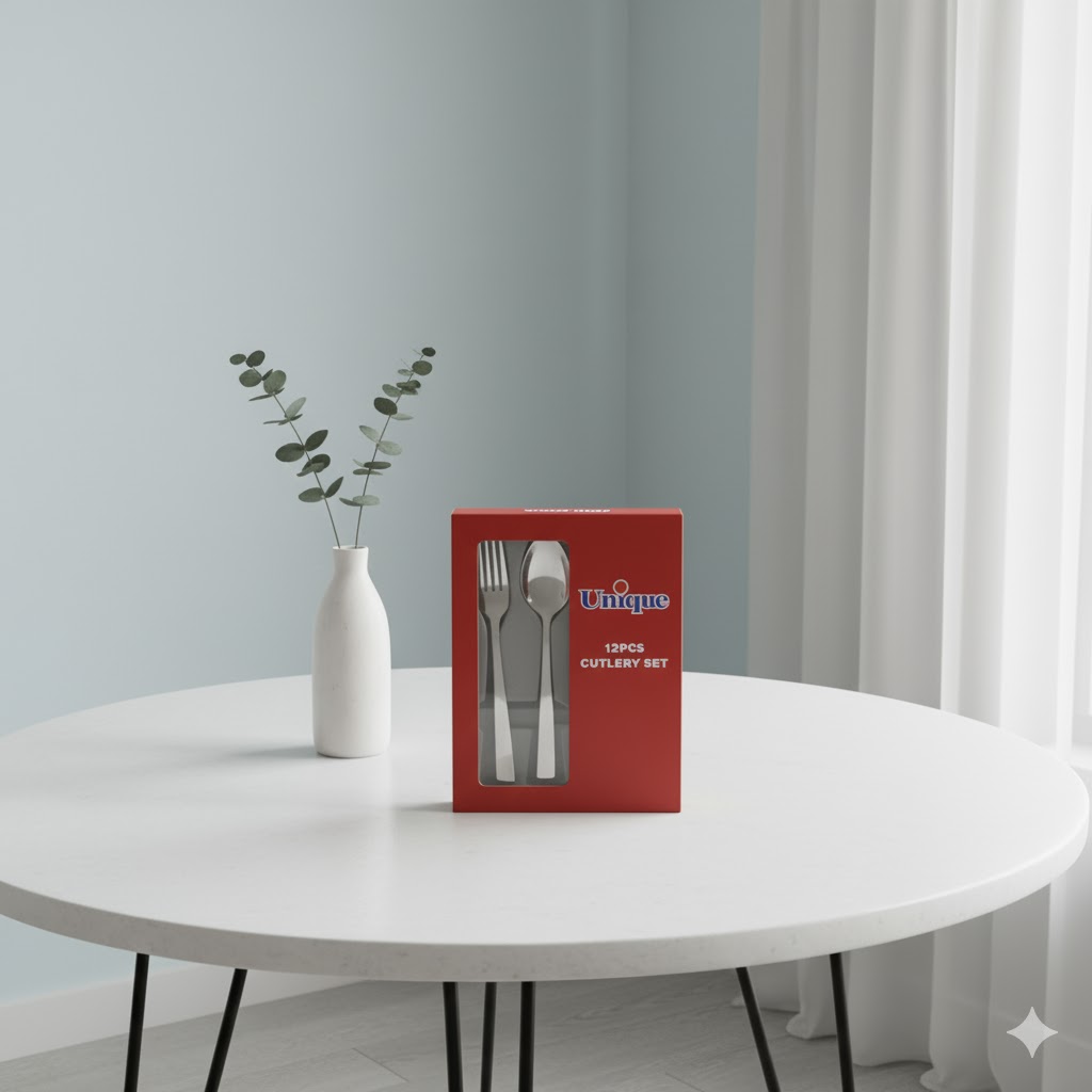 unnamed (10) ست قاشق چنگال یونیک 12 پارچه 8516-s - Image 1