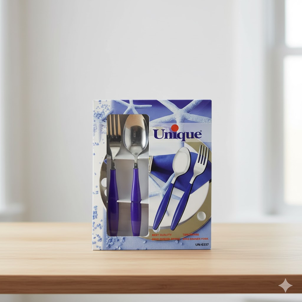 unnamed (21) قاشق و چنگال بارسلون 12 پارچه یونیک کد 6337 - Image 1