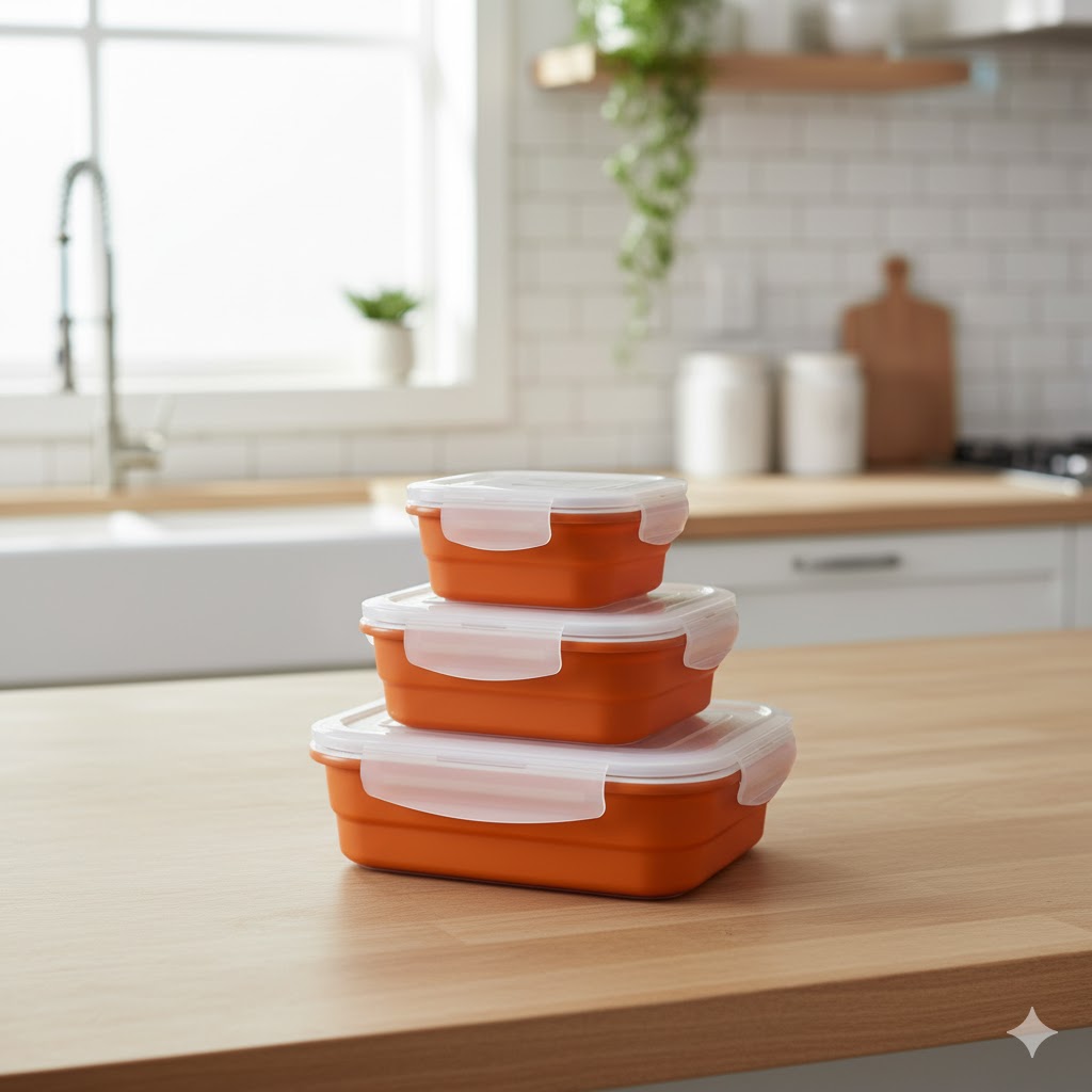 unnamed (1) ظروف غذا فریزری 3 سایز سرامیکی مربع رنگی یونیک کد 2850 (خارجی دریجه 1) - Image 1