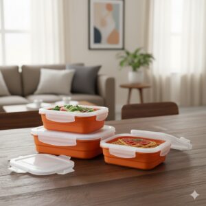 ظروف غذا فریزری 3 سایز سرامیکی مربع رنگی یونیک کد 2850 (خارجی دریجه 1) 1 unnamed 2