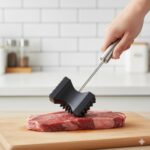 بیفتک کوب مربع دسته استیل یونیک کد 1124