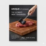 بیفتک کوب مربع دسته استیل یونیک کد 1124 - Image 3