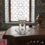 استکان و نعلبکی خارجی طلا عباسی - Image 2