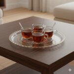 سینی سه خط طلا خارجی - Image 3