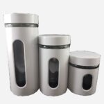 سرویس بانکه 3 سایز استیل پنجره دار ایوو - Image 3