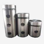 سرویس بانکه 3 سایز استیل سیب ایوو - Image 3