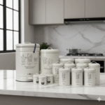 سرویس آشپزخانه 15 پارچه مدل کرم کاکتوس یونیک 9027