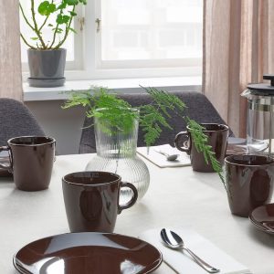 ماگ سرامیکی ایکیا رنگ قهوه ای IKEA-FÄRGKLAR