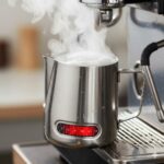 پیچر و شیر جوش استیل دما سنج دار 600 میلی لیتر