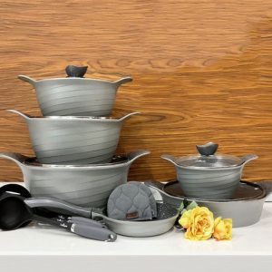 سرویس قابلمه 14پارچه رز گرانیتی فیلی یونیک 7606