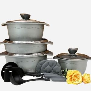 سرویس قابلمه 11 پارچه بلا گرانیتی فیلی یونیک 8812